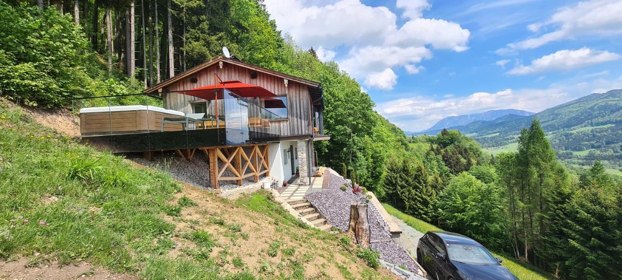 Ruhige Bergvilla In Alleinlage Am Mondsee Mit Seeblick Bergblick Und Whirlpool Innerschwand Екстер'єр фото