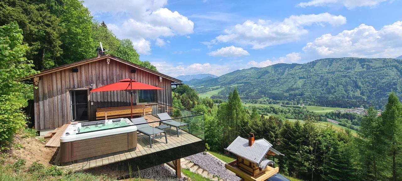 Ruhige Bergvilla In Alleinlage Am Mondsee Mit Seeblick Bergblick Und Whirlpool Innerschwand Екстер'єр фото