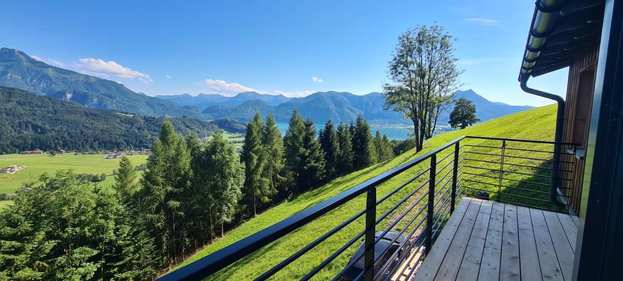 Ruhige Bergvilla In Alleinlage Am Mondsee Mit Seeblick Bergblick Und Whirlpool Innerschwand Екстер'єр фото